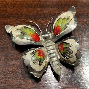 Large Vintage Butterfly Brooch